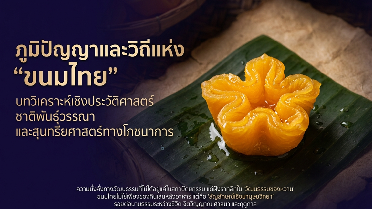ความรู้เรื่องขนมไทยโบราณ sweet heritage ขนมไทยจะคงอยู่ by สกร.